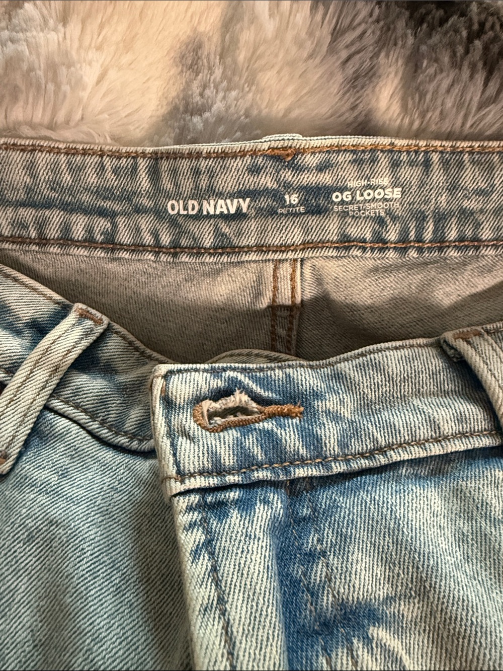 Old Navy Light Blue High-Rise OG Loose Jeans